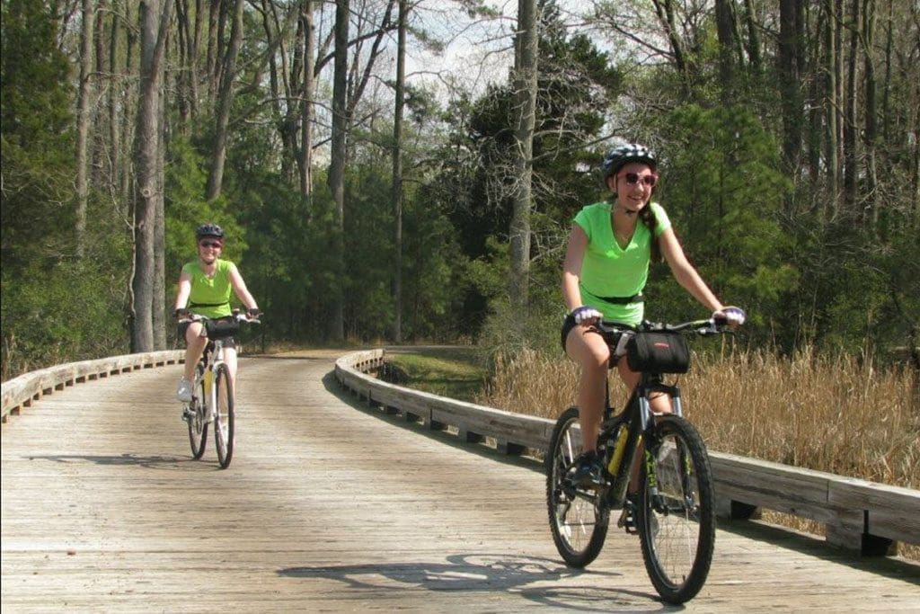 Bike trails near Williamsburg