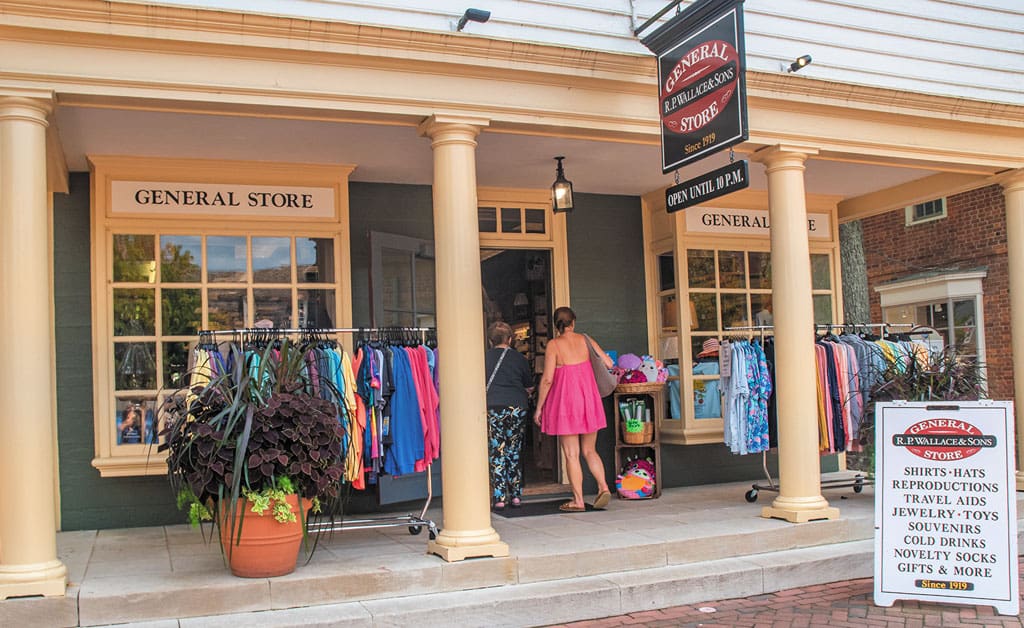 Merchants Square shopping Williamsburg